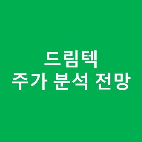 드림텍 주가 분석 전망